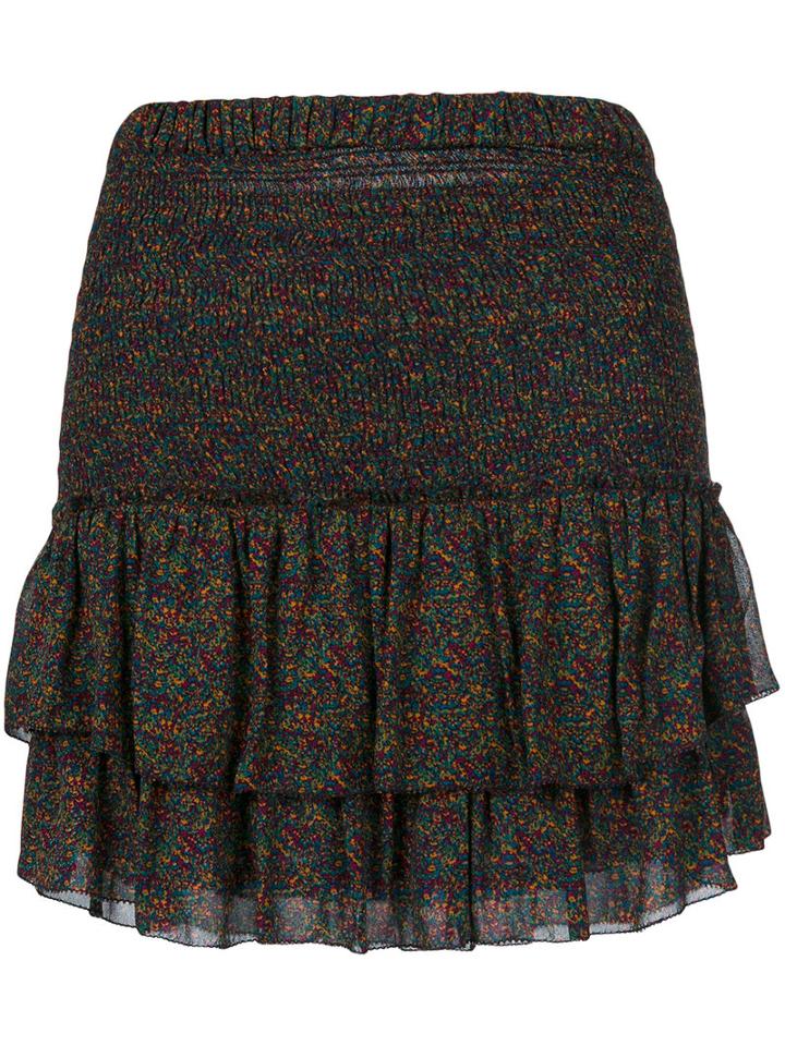Isabel Marant Étoile - Micro Floral Ra-ra Shirt - Women - Viscose - 36, Green, Viscose