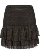 Isabel Marant Étoile - Micro Floral Ra-ra Shirt - Women - Viscose - 36, Green, Viscose