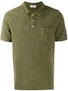 Closed Towelling Polo Shirt - Green