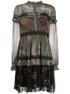 Twin-set Paneled Dress - Green