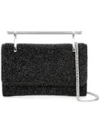 M2malletier Small Shoulder Bag, Women's, Black, Metal (other)/calf Leather