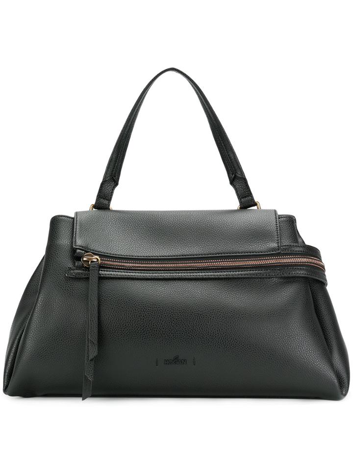 Hogan Zipped Tote - Black