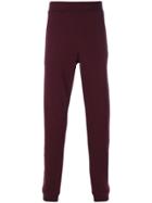 Maison Margiela Slim Fit Track Pants - Red