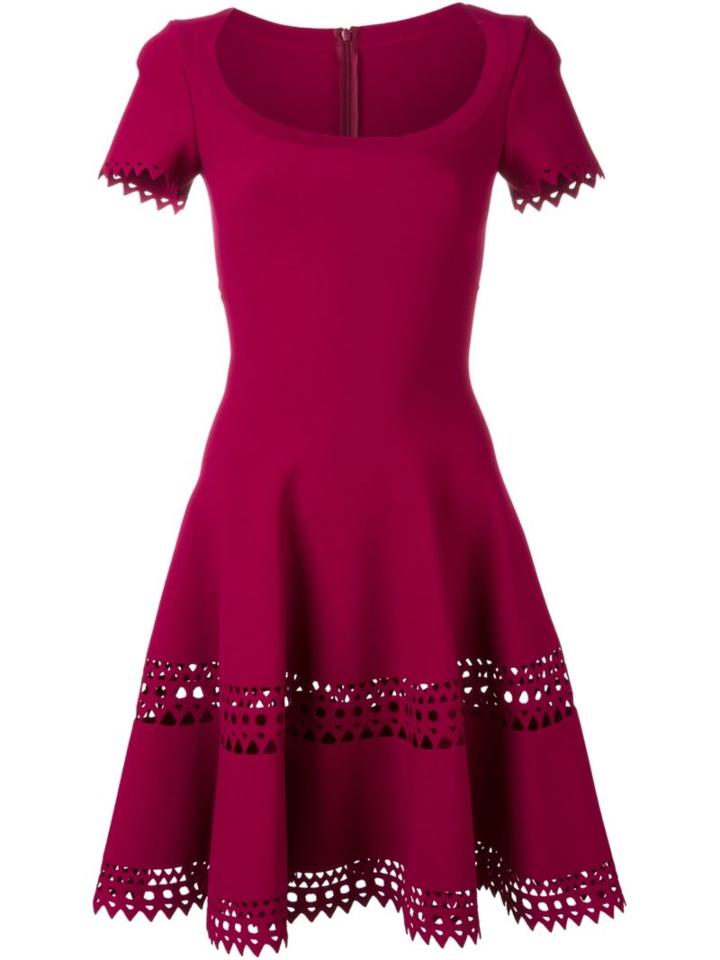Alaïa Laser Cut Flared Dress