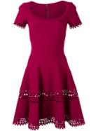 Alaïa Laser Cut Flared Dress