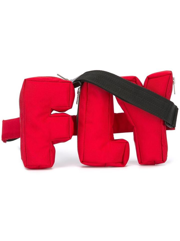 Walter Van Beirendonck Vintage 'fly' Pouch Bag, Adult Unisex, Red