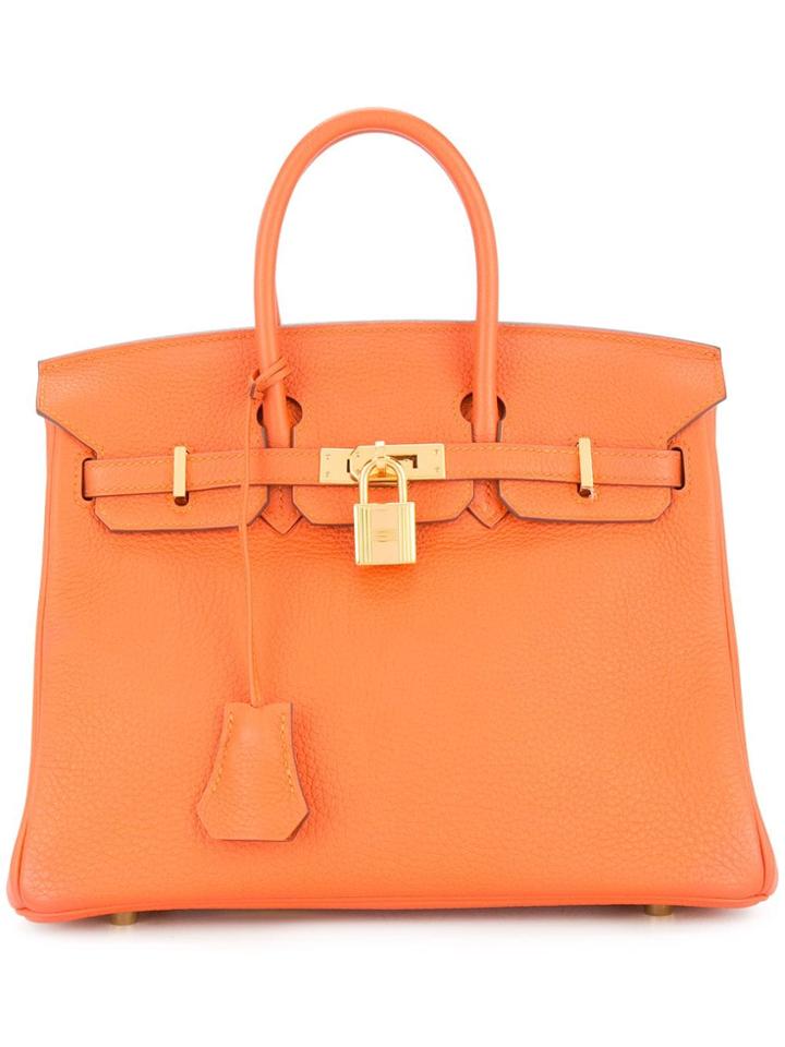 Hermès Vintage Birkin 25 Hand Bag - Orange