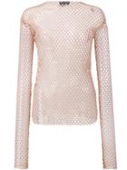 Les Animaux Stretch Mesh Top - Nude & Neutrals
