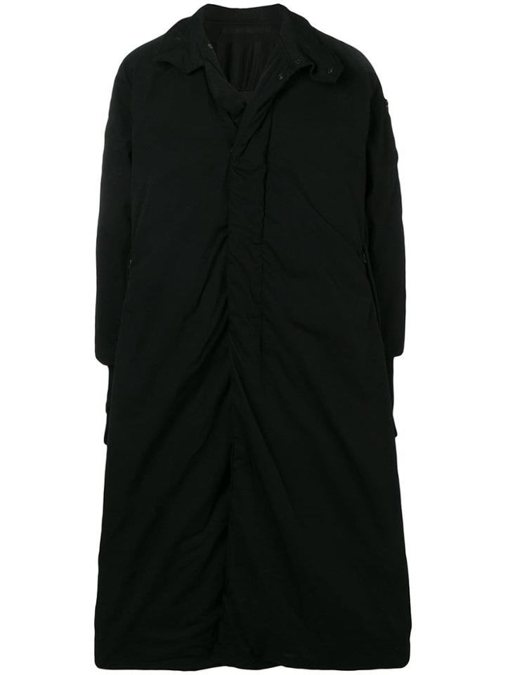 Julius Oversized Longline Coat - Black