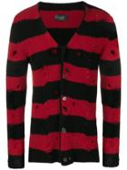 Overcome Ripped Knitted Cardigan - Black