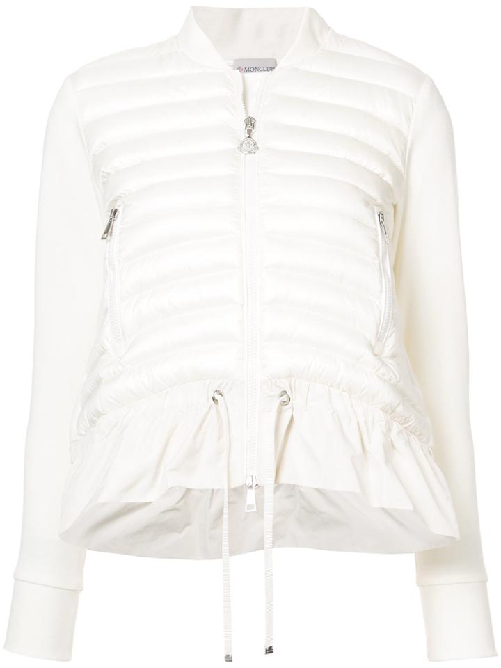Moncler Padded Front Jersey Jacket - White