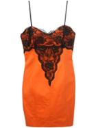 Alberta Ferretti Vintage Lace Detail Dress, Women's, Size: 42, Yellow/orange
