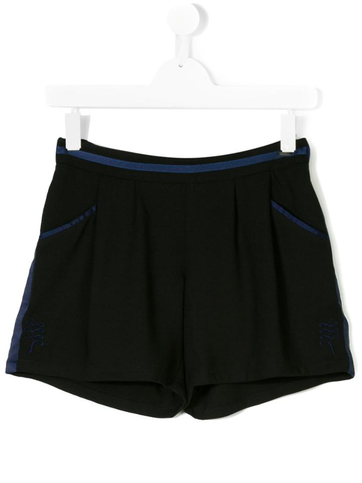 Karl Lagerfeld Kids Side Band Shorts - Black
