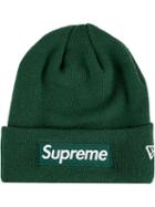 Supreme New Era Box Logo Beanie - Green