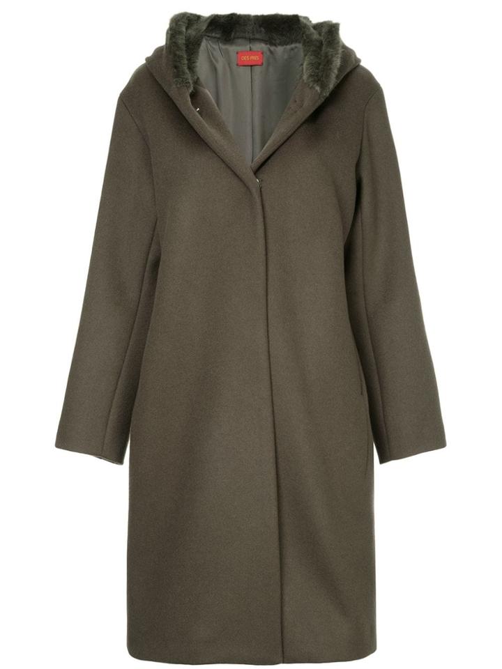Des Prés Hooded Winter Coat - Green