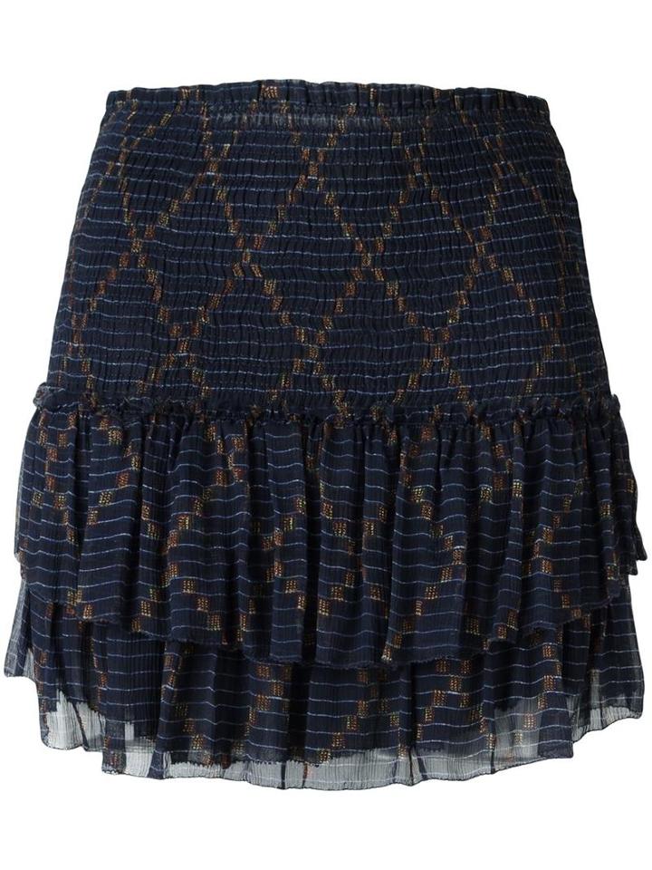 Isabel Marant Étoile Malfos Skirt, Women's, Size: 34, Blue, Silk/viscose