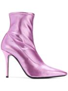 Giuseppe Zanotti Design Salomè Booties - Pink & Purple