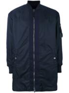 Diesel Black Gold - Oversized Bomber Jacket - Men - Nylon/polyester/spandex/elastane - 46, Blue, Nylon/polyester/spandex/elastane