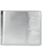 Maison Margiela Metallic Foldover Wallet - Silver