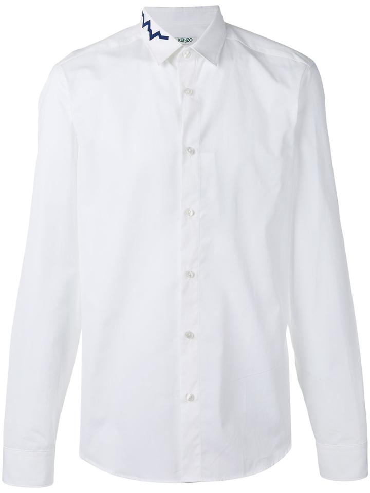 Kenzo Buttoned Shirt, Men's, Size: 42, White, Cotton