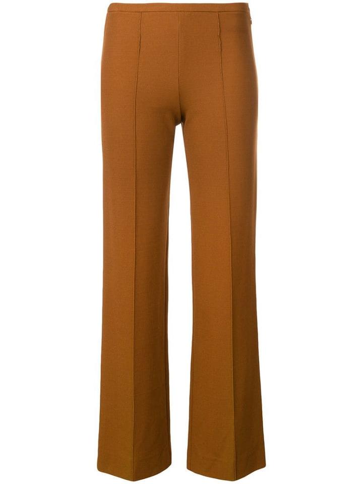 Romeo Gigli Pre-owned 2000's Mid Rise Slim Trousers - Brown