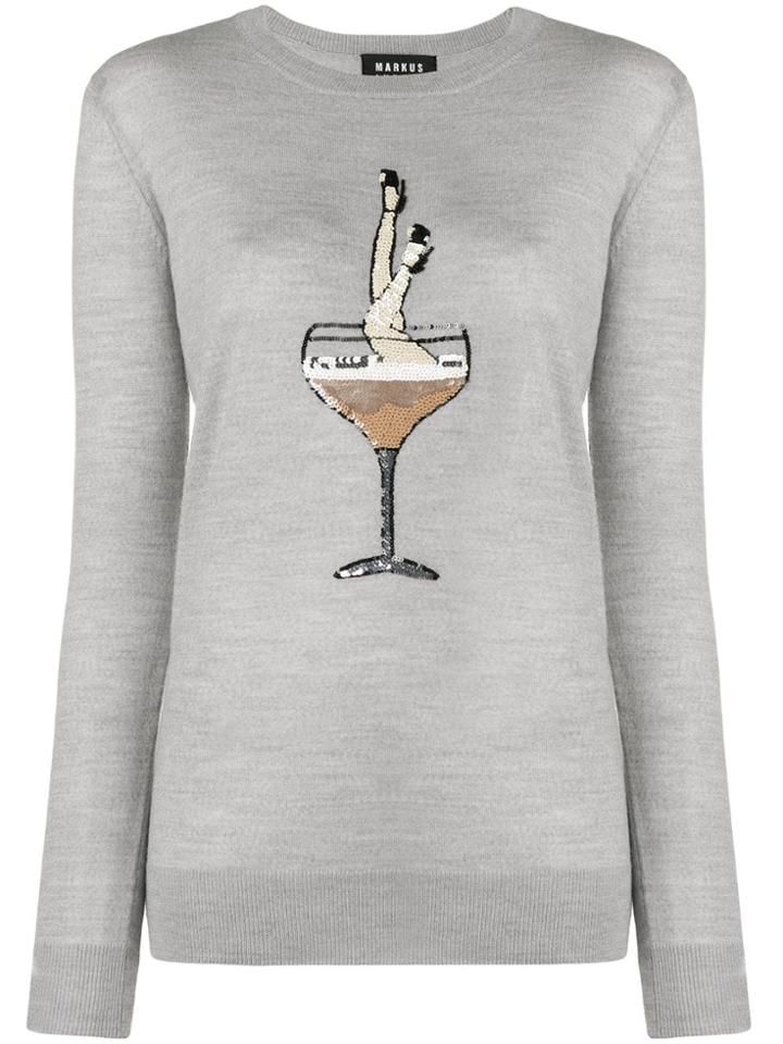 Markus Lupfer Natalie Champagne Girl Jumper - Grey