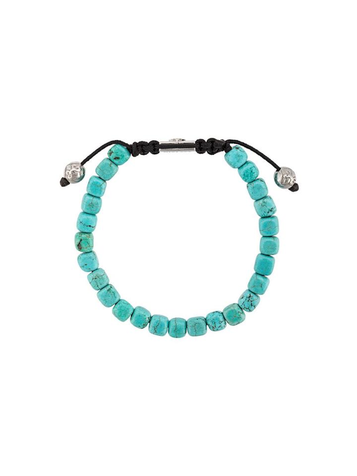 Nialaya Jewelry Turquoise Beaded Bracelet - Blue