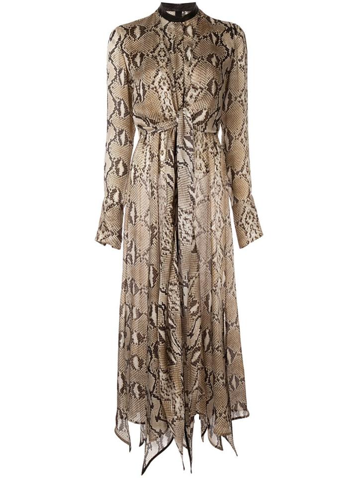 Petar Petrov Delhi Python Print Dress - Brown