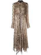 Petar Petrov Delhi Python Print Dress - Brown