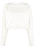 3.1 Phillip Lim Cropped Cable Knit Jumper - White