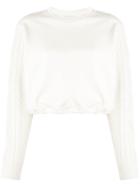 3.1 Phillip Lim Cropped Cable Knit Jumper - White