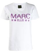 Marc Ellis Contrast Logo T-shirt - White