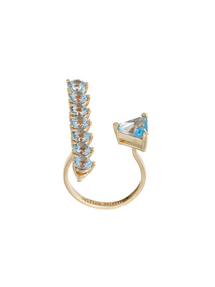 Delfina Delettrez 'vein' Ring, Size: 53, Metallic