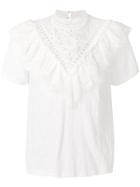Sea Embroidered Detail Blouse - White
