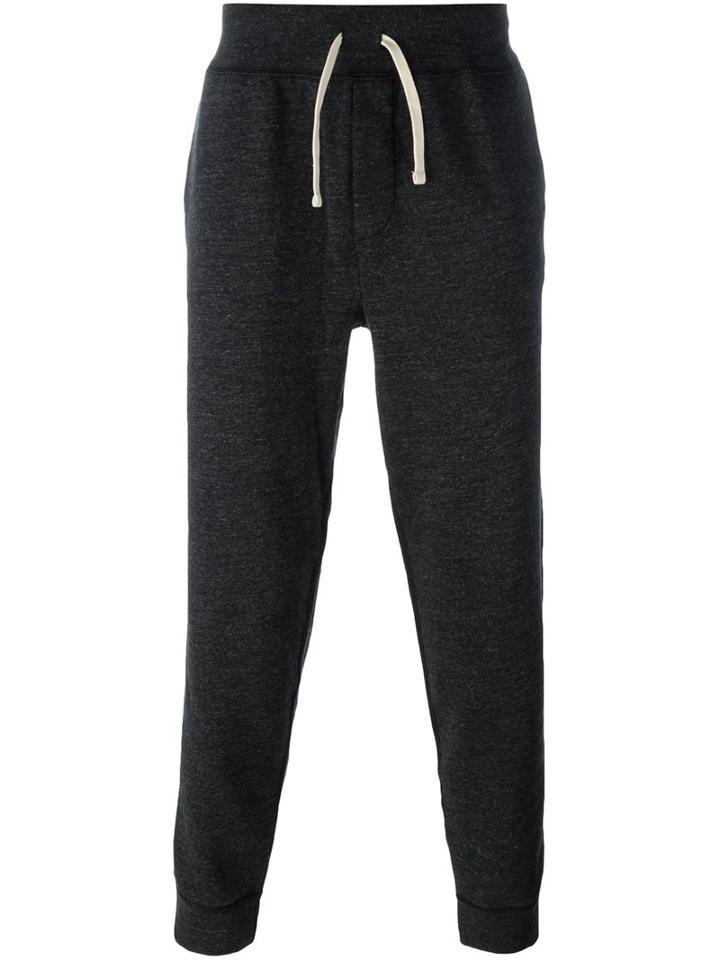 Polo Ralph Lauren Drawstring Track Pants, Men's, Size: Medium, Black, Cotton/polyester