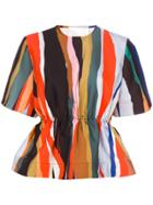 Solace London Vertical Striped Top - Multicolour