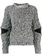 Alexander Mcqueen Zipped Sleeve Sweater - Black