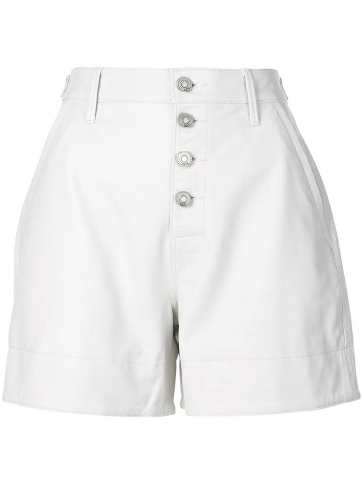 Rta High Rise Shorts - White