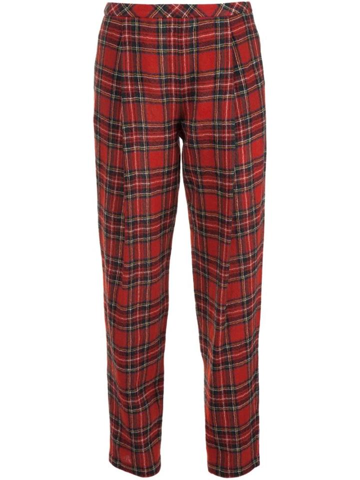 Rosetta Getty Plaid Trousers