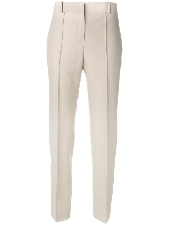 Céline Classic Trousers, Women's, Size: 40, Nude/neutrals, Cotton/wool