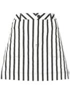 Alice+olivia Striped Mini Skirt - White