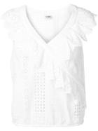 Liu Jo Broderie Anglaise Top - White