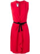Moschino Vintage Belted Dress - Red