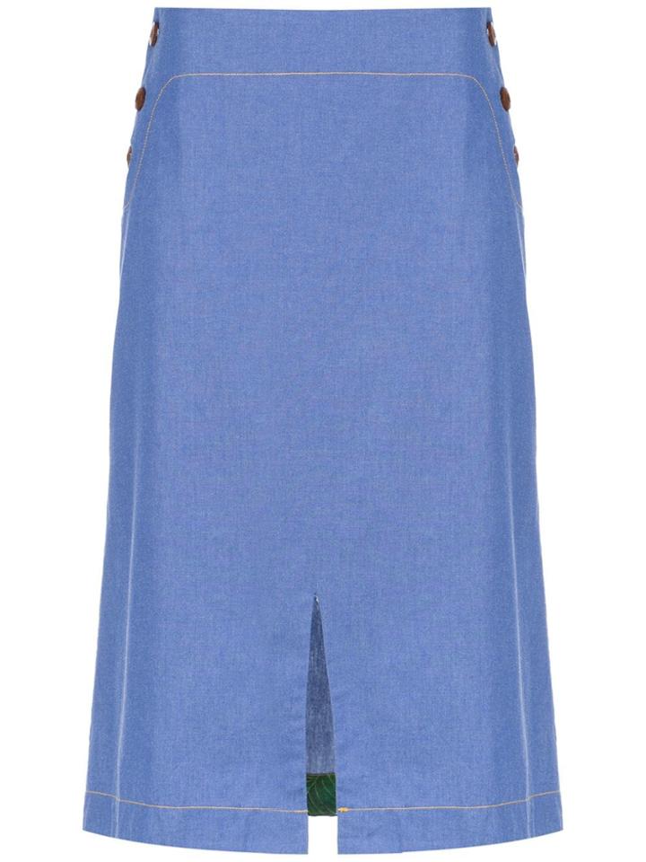 Isolda Bacuri Jeans Skirt - Blue