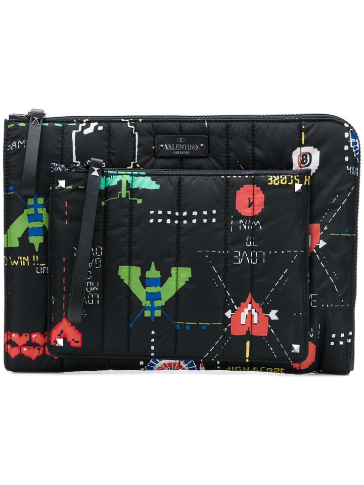 Valentino Videogames Document Holder - Black