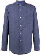 Junya Watanabe Comme Des Garçons Man Printed Shirt, Men's, Size: Xs, Blue, Cotton