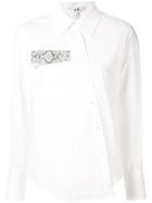 Comme Moi Off-centre Button Shirt - White
