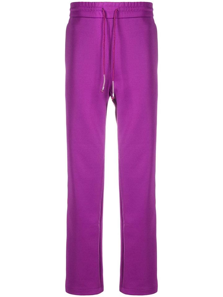 Wwwm Logo Tape Track Pants - Purple
