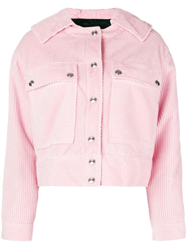 Cédric Charlier Cropped Longsleeved Jacket - Pink