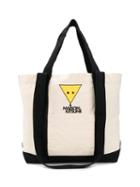 Maison Kitsuné Logo Print Tote Bag - Neutrals